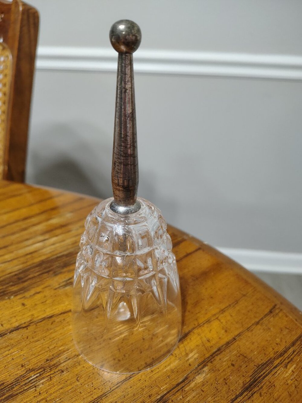 Crystal Clear Bell with Silver Handle